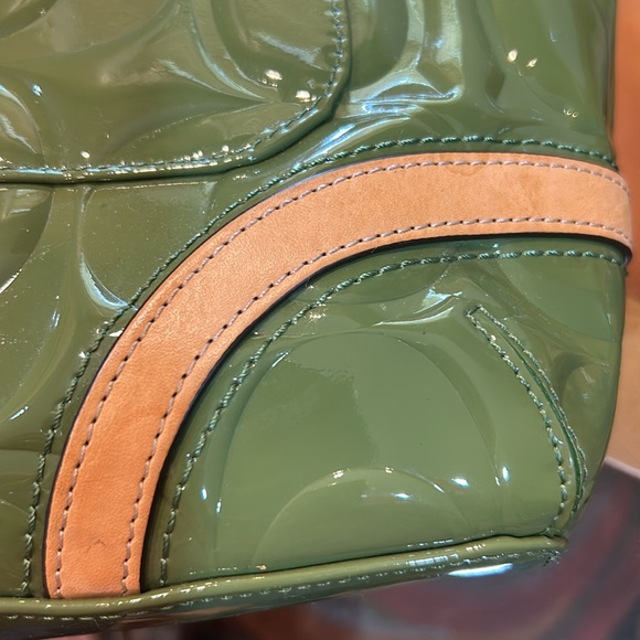 Coach Medium Patent Leather Tote Bag - Picture 14 of 16